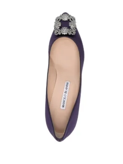Women Manolo Blahnik Hangisi 50mm Satin Pumps -Manolo Blahnik 19540135 43630740 1000