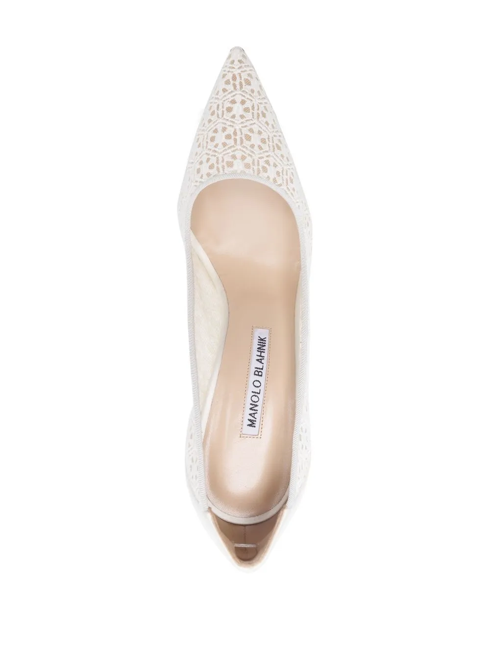 Women Manolo Blahnik BBLA Lace 105mm Pumps 4 Women Manolo Blahnik BBLA Lace 105mm Pumps - Image 4