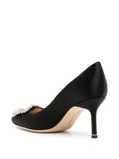 Women Manolo Blahnik Hangisi Crystal-buckle 70mm Pumps -Manolo Blahnik 19553151 43900227 1000