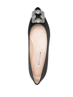 Women Manolo Blahnik Hangisi Flat Ballerina Shoes -Manolo Blahnik 19553418 43750565 1000