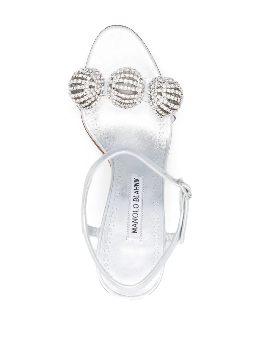 Women Manolo Blahnik Disco-ball Block-heel Sandals 4 Women Manolo Blahnik Disco-ball Block-heel Sandals - Image 4