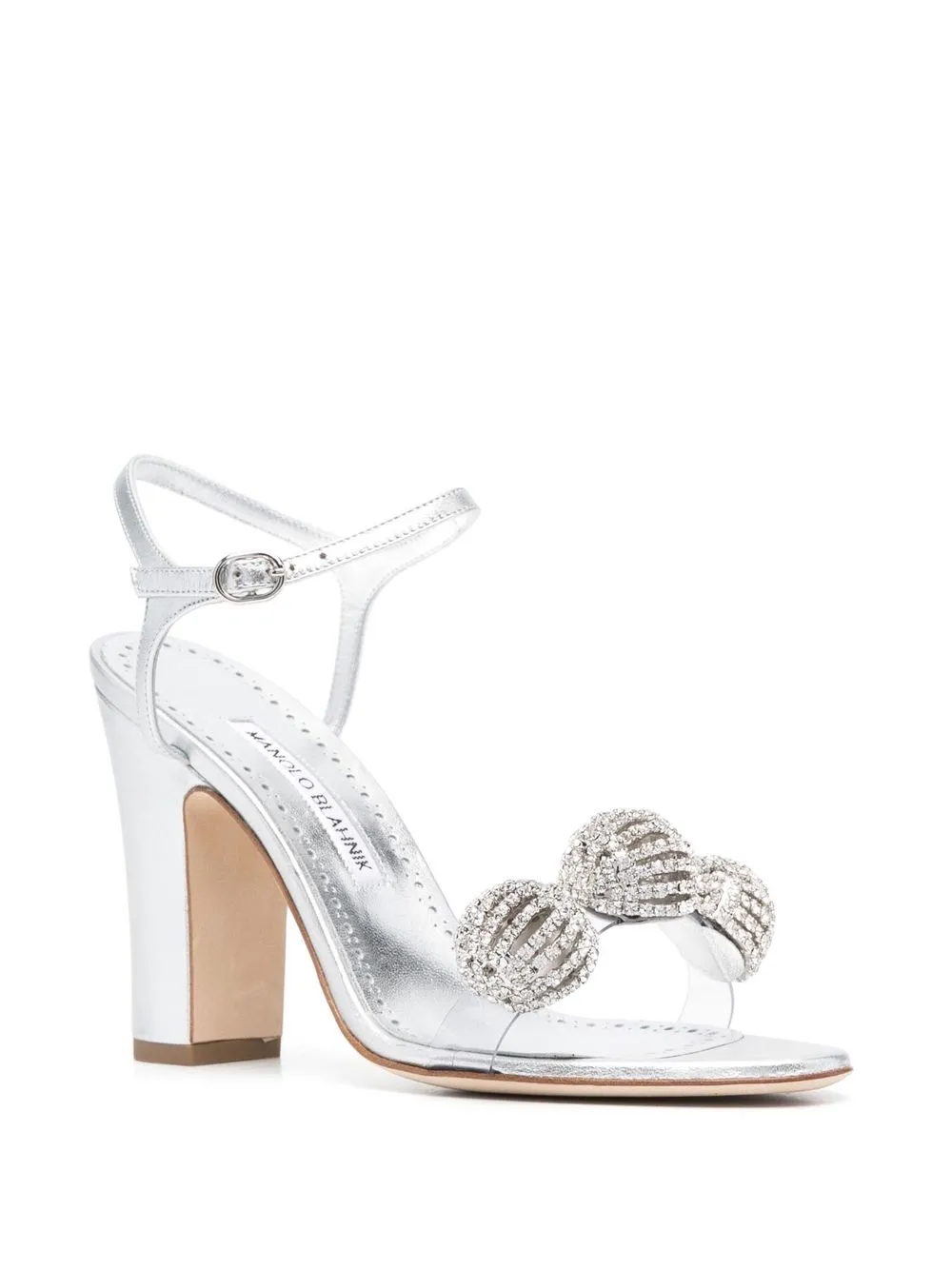 Women Manolo Blahnik Disco-ball Block-heel Sandals 2 Women Manolo Blahnik Disco-ball Block-heel Sandals - Image 2