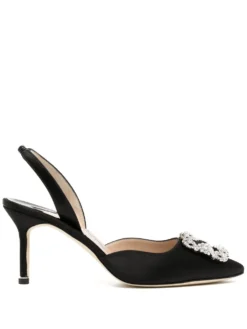 Women Manolo Blahnik Hangisi Slingback 77mm Pumps