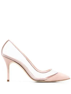 Women Manolo Blahnik Pachana Transparent 83mm Pumps
