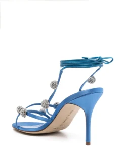 Women Manolo Blahnik Elsa 100mm Bead-strap Sandals -Manolo Blahnik 19588294 43705623 1000
