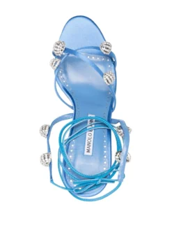 Women Manolo Blahnik Elsa 100mm Bead-strap Sandals -Manolo Blahnik 19588294 43705624 1000