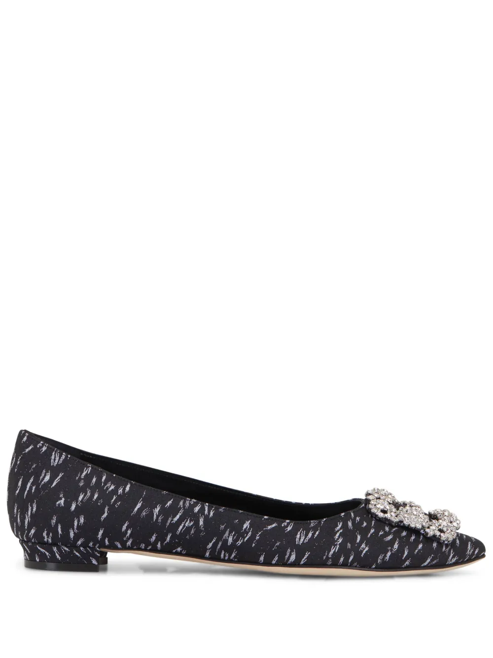 Women Manolo Blahnik Hangisi Silk Jacquard Ballerinas 1 Women Manolo Blahnik Hangisi Silk Jacquard Ballerinas