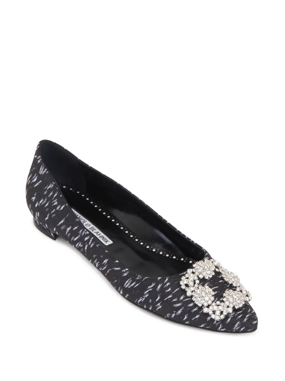 Women Manolo Blahnik Hangisi Silk Jacquard Ballerinas 2 Women Manolo Blahnik Hangisi Silk Jacquard Ballerinas - Image 2