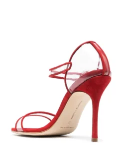 Women Manolo Blahnik Fersen 105mm Suede Sandals -Manolo Blahnik 19637788 44076519 1000