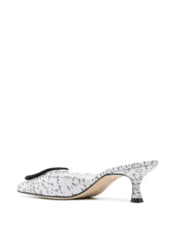 Women Manolo Blahnik Maysale Printed 65mm Mules -Manolo Blahnik 19653582 44004358 1000
