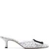 Women Manolo Blahnik Maysale Printed 65mm Mules