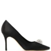 Women Manolo Blahnik Hangisi 90mm Appliqué Satin Pumps