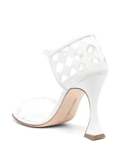 Women Manolo Blahnik 100mm Sculped Heels Sandals -Manolo Blahnik 19690100 44017615 1000