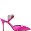 Women Manolo Blahnik Lurum 90mm Pointed Mules