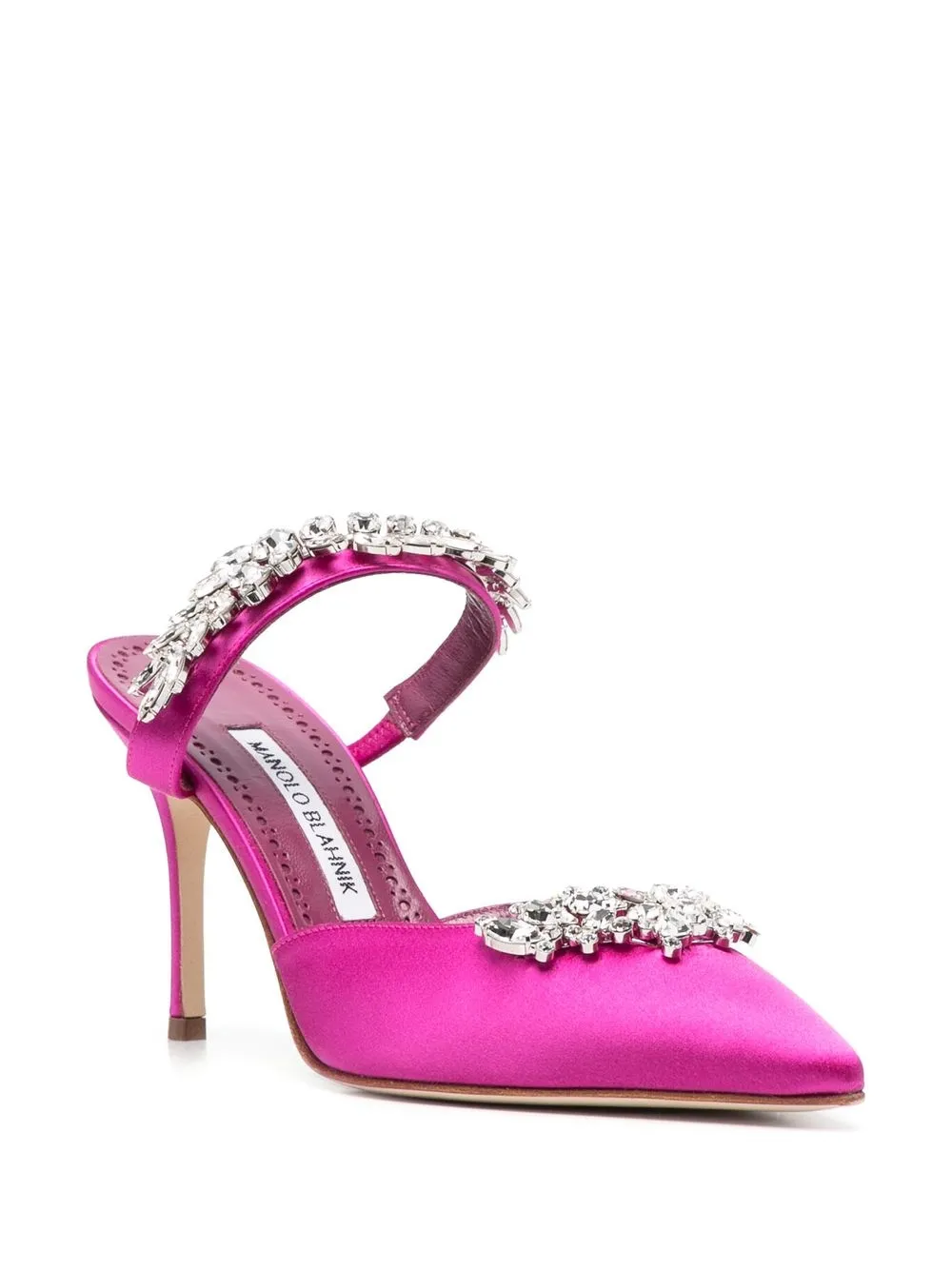 Women Manolo Blahnik Lurum 90mm Pointed Mules 2 Women Manolo Blahnik Lurum 90mm Pointed Mules - Image 2