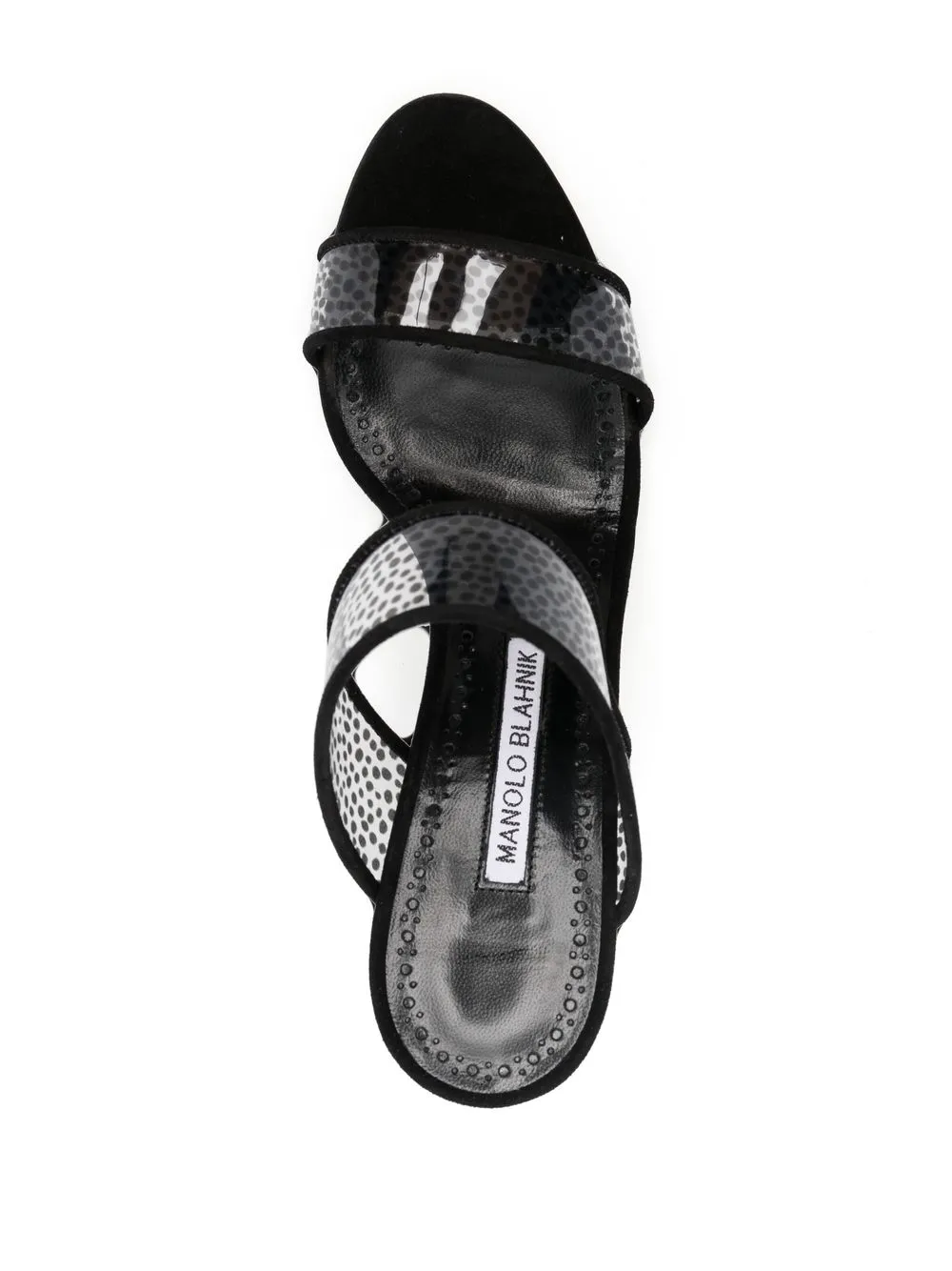 Women Manolo Blahnik Bold Polka-dot Print Sandals 4 Women Manolo Blahnik Bold Polka-dot Print Sandals - Image 4