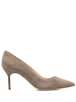 Women Manolo Blahnik Suede Pointed Toe Pumps