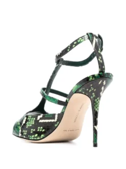 Women Manolo Blahnik Snakeskin-effect 100mm Sandals 6 Women Manolo Blahnik Snakeskin-effect 100mm Sandals -Manolo Blahnik 19702418 44198670 1000
