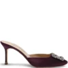 Women Manolo Blahnik Hangisi 70mm Satin Mules