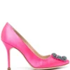 Women Manolo Blahnik Hangisi 110mm Satin Pumps