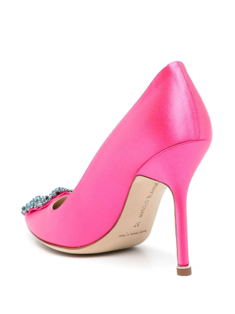 Women Manolo Blahnik Hangisi 110mm Satin Pumps 3 Women Manolo Blahnik Hangisi 110mm Satin Pumps - Image 3