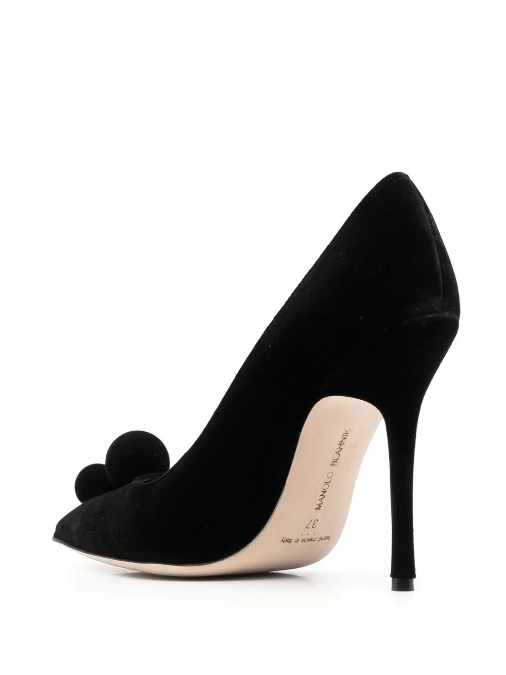 Women Manolo Blahnik Pointed-toe Velvet Pumps 3 Women Manolo Blahnik Pointed-toe Velvet Pumps - Image 3