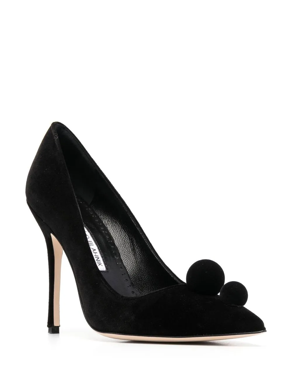Women Manolo Blahnik Pointed-toe Velvet Pumps 2 Women Manolo Blahnik Pointed-toe Velvet Pumps - Image 2