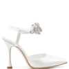 Women Manolo Blahnik Mabina Crystal-embellished 120mm Pumps