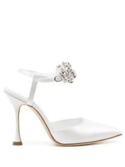 Women Manolo Blahnik Mabina Crystal-embellished 120mm Pumps