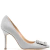 Women Manolo Blahnik Hangisi 110mm Glitter Pumps