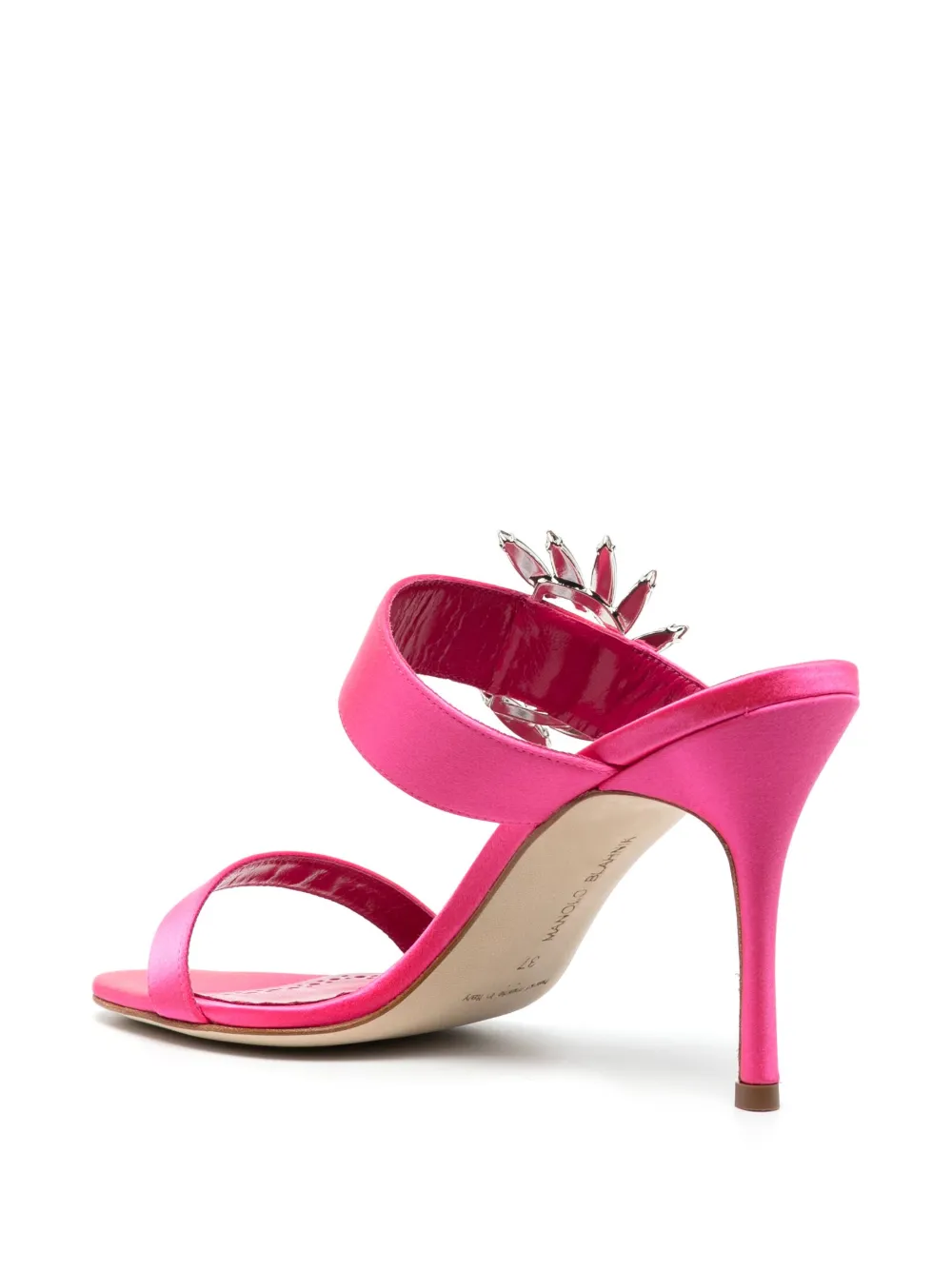 Women Manolo Blahnik 100mm Crystal-embellished Sandals 3 Women Manolo Blahnik 100mm Crystal-embellished Sandals - Image 3