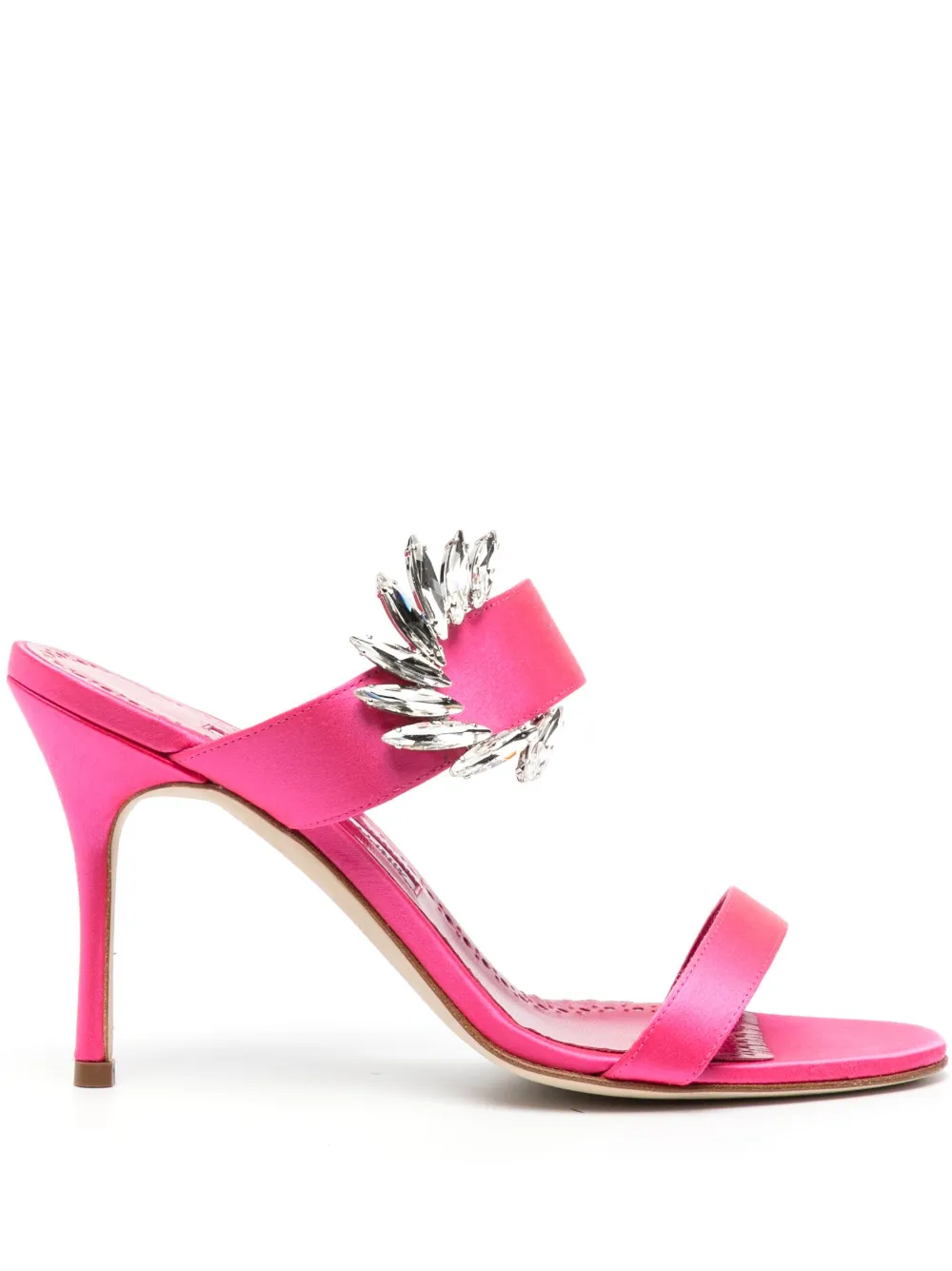Women Manolo Blahnik 100mm Crystal-embellished Sandals 1 Women Manolo Blahnik 100mm Crystal-embellished Sandals