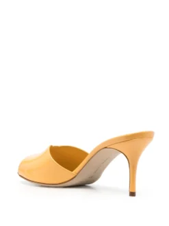 Women Manolo Blahnik Low Heel Leather Sandals -Manolo Blahnik 19928346 44776627 1000