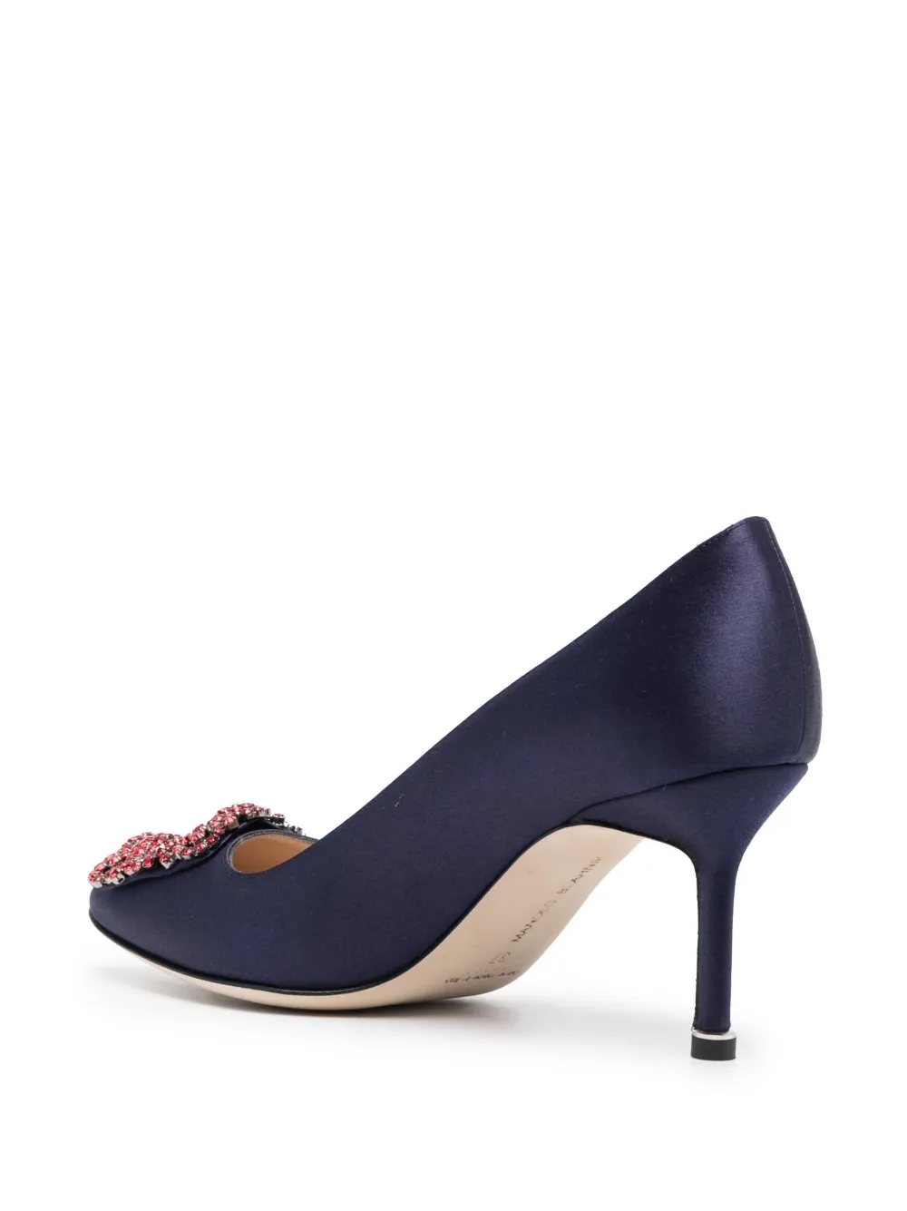 Women Manolo Blahnik Hangisi Satin Pumps 3 Women Manolo Blahnik Hangisi Satin Pumps - Image 3