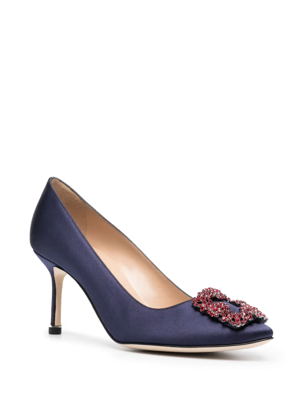 Women Manolo Blahnik Hangisi Satin Pumps 2 Women Manolo Blahnik Hangisi Satin Pumps - Image 2