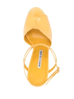 Women Manolo Blahnik Byel 100mm Leather Sandals -Manolo Blahnik 20050653 45209656 1000