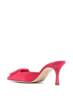 Women Manolo Blahnik 70mm Buckle-detail Pointed Mules -Manolo Blahnik 20052431 45195235 1000