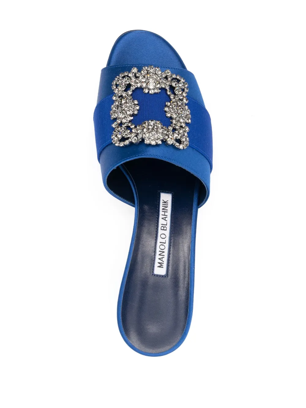 Women Manolo Blahnik Martanew 60mm Crystal-buckle Mules 4 Women Manolo Blahnik Martanew 60mm Crystal-buckle Mules - Image 4