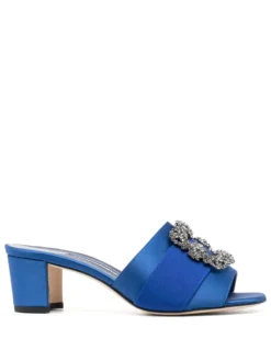 Women Manolo Blahnik Martanew 60mm Crystal-buckle Mules