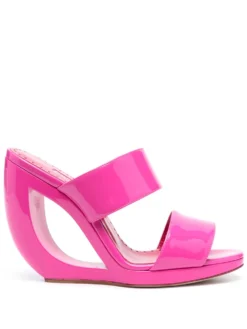 Women Manolo Blahnik Welli 105mm Cut-out Wedge Sandals