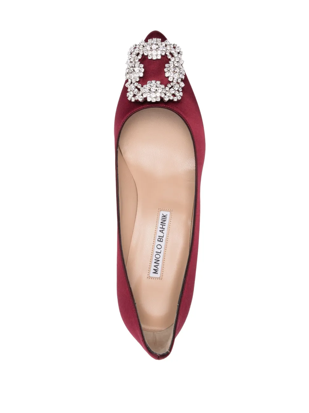 Women Manolo Blahnik Hangisi Crystal-buckle Pumps 4 Women Manolo Blahnik Hangisi Crystal-buckle Pumps - Image 4