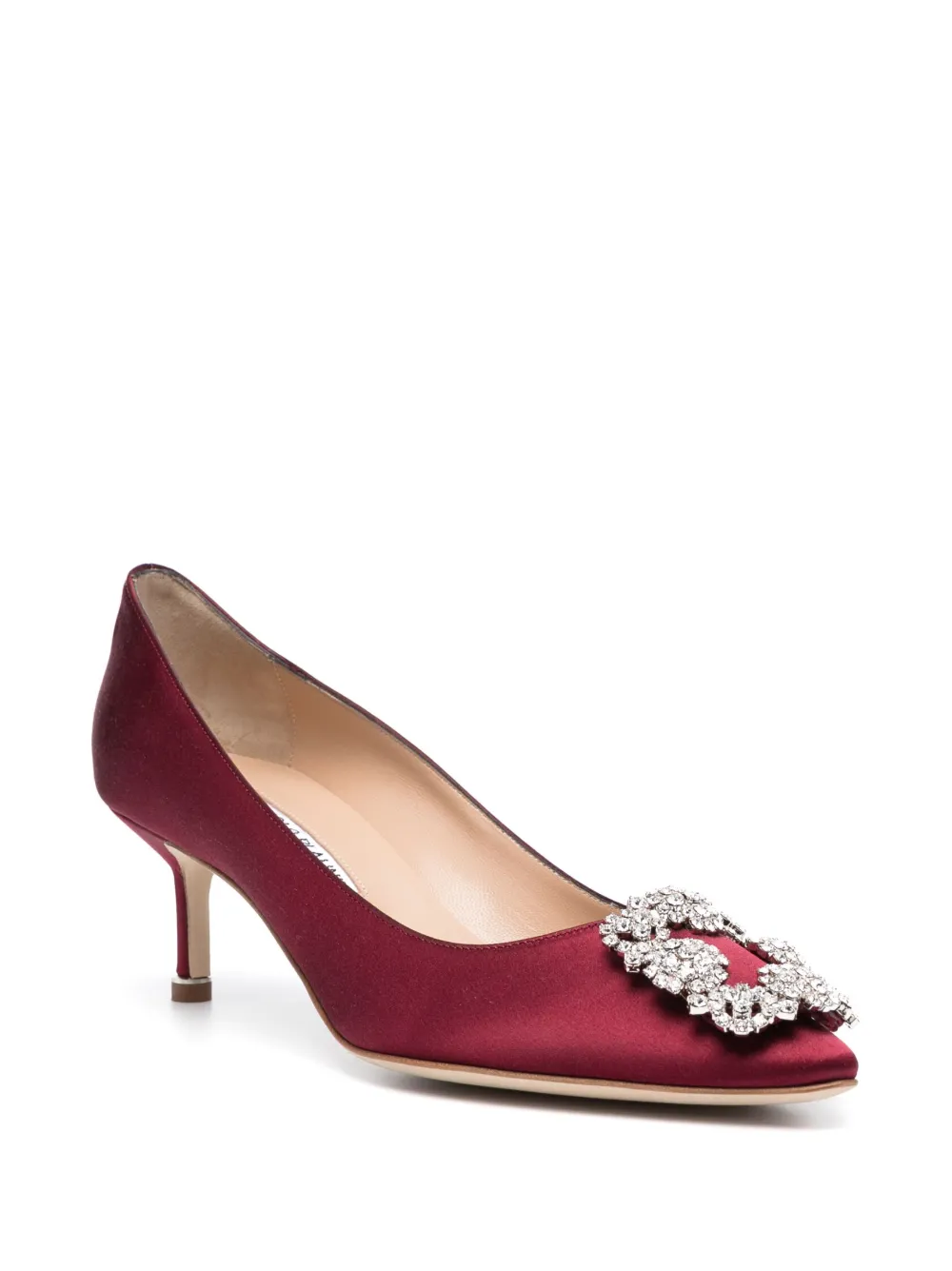 Women Manolo Blahnik Hangisi Crystal-buckle Pumps 2 Women Manolo Blahnik Hangisi Crystal-buckle Pumps - Image 2