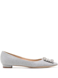 Women Manolo Blahnik Hangisiflat Glitter Flat Shoes