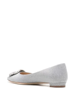 Women Manolo Blahnik Hangisiflat Glitter Flat Shoes 6 Women Manolo Blahnik Hangisiflat Glitter Flat Shoes -Manolo Blahnik 20127866 50312319 1000