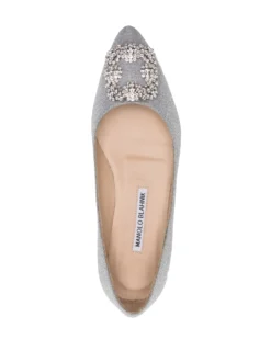 Women Manolo Blahnik Hangisiflat Glitter Flat Shoes 7 Women Manolo Blahnik Hangisiflat Glitter Flat Shoes -Manolo Blahnik 20127866 50312321 1000