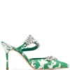 Women Manolo Blahnik Lurum Silk Mules