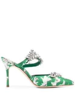 Women Manolo Blahnik Lurum Silk Mules