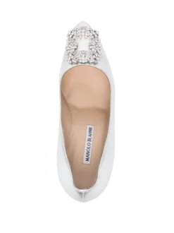 Women Manolo Blahnik Hangisi 100mm Metallic Pumps -Manolo Blahnik 20305762 50370648 1000