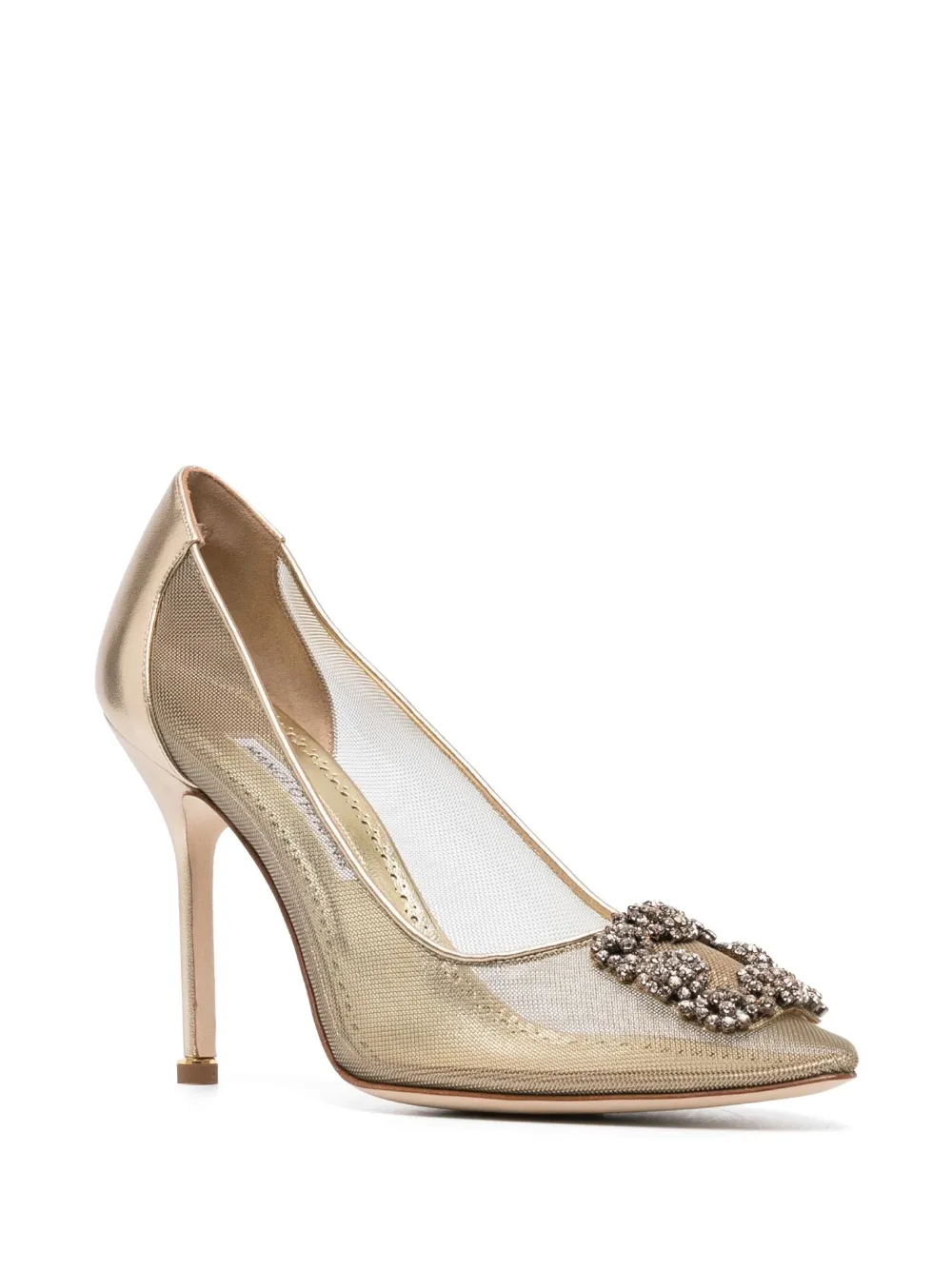 Women Manolo Blahnik Hangisi 110mm Mesh-panels Pumps 2 Women Manolo Blahnik Hangisi 110mm Mesh-panels Pumps - Image 2