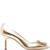 Women Manolo Blahnik Hangisi 70mm Pumps
